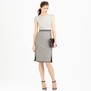 JCREW Mixed-tweed sleeveless sheath dress